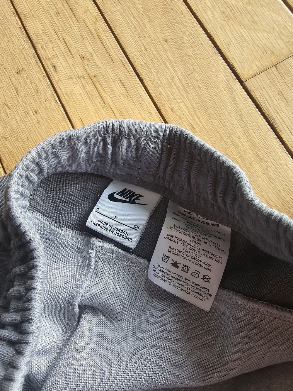 Nike Mens Light Gray Joggers with Drawstring Sz Small - Picture 3 of 4